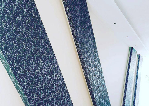 desenli boya çalışması